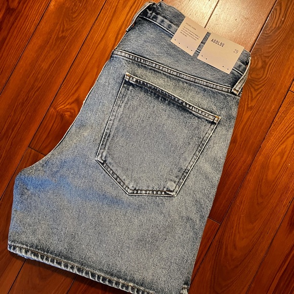 AGOLDE Criss Cross Oversized Denim Short in Momentum size 29 - Picture 3 of 5